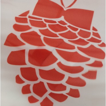 Органза матовая Виола новогодний принт