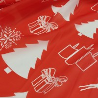 Органза матовая Виола новогодний принт