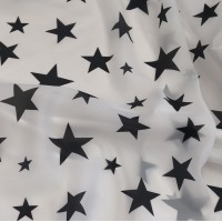 Органза матовая Виола с принтом Звёздочки 230 см