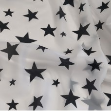 Органза матовая Виола с принтом Звёздочки 230 см