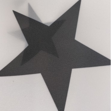 Органза матовая Виола с принтом Звёздочки