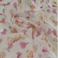 Органза матовая Виола с мишками