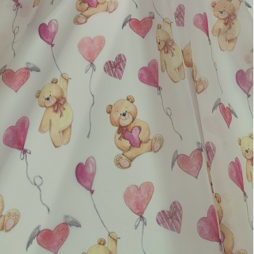 Органза матовая Виола с мишками