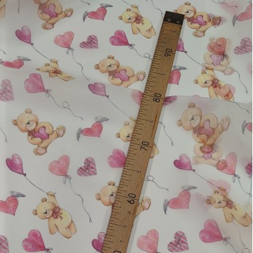 Органза матовая Виола с мишками