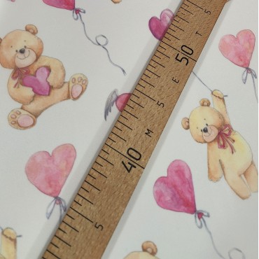 Органза матовая Виола с мишками