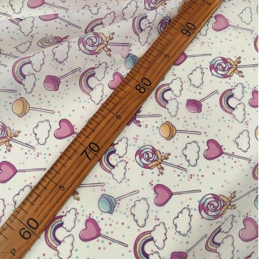 Органза матовая Виола с леденцами