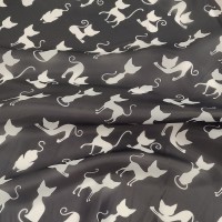 Органза матовая Виола с кошечками