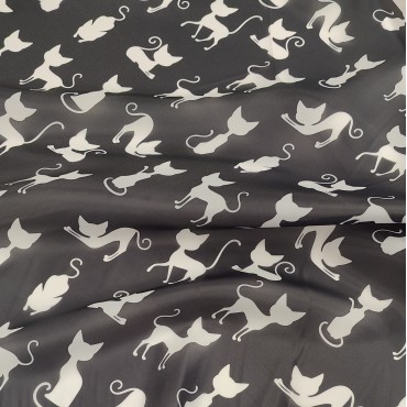 Органза матовая Виола с кошечками