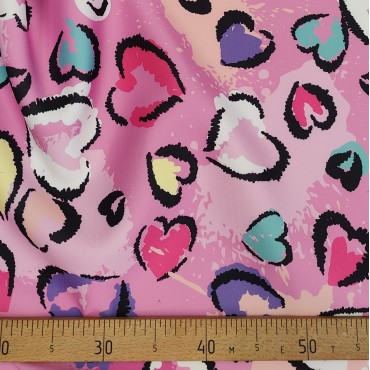 Плотная органза ANGELICA с модными сердечками