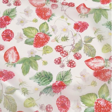 Органза матовая Виола с ягодками