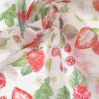 Органза матовая Виола с ягодками