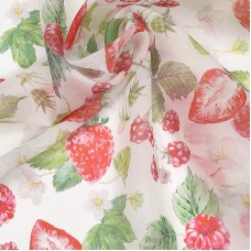 Органза матовая Виола с ягодками