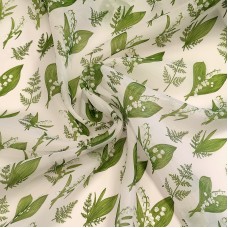 Органза матовая Виола с ландышами