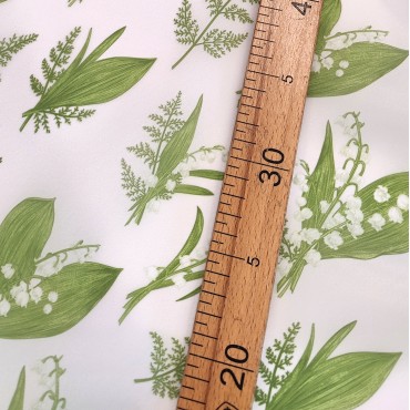 Органза матовая Виола с ландышами