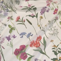 Органза матовая Виола с полевыми цветами