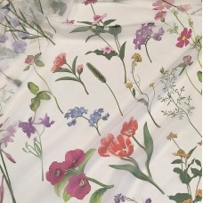 Органза матовая Виола с полевыми цветами