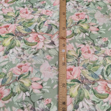 Органза Тори матовая с красивыми Розами