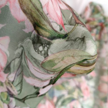 Органза Тори матовая с красивыми Розами