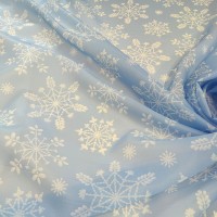 Органза матовая Виола с снежинками