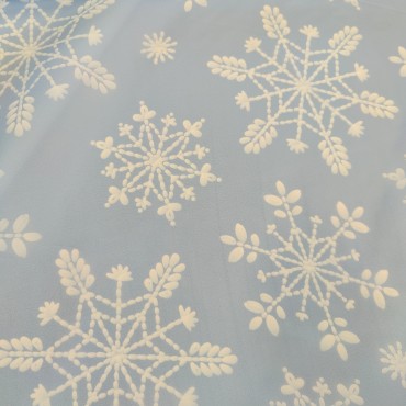 Органза матовая Виола с снежинками