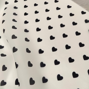 Органза матовая Виола с маленькими Сердечками