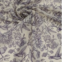 Органза матовая Виола с принтом в стиле Диор