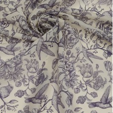 Органза матовая Виола с принтом в стиле Диор