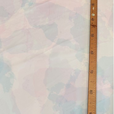 Органза матовая Виола акварельные радужные цвета