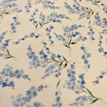 Органза матовая Виола с незабудками