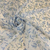 Органза матовая Виола с незабудками