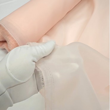 Органза матовая Виола пудровый цвет