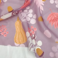 Органза матовая Виола с осенним принтом