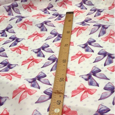 Плотная органза ANGELICA с цветными бантами