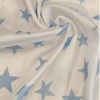 Плотная органза ANGELICA с голубыми звездами