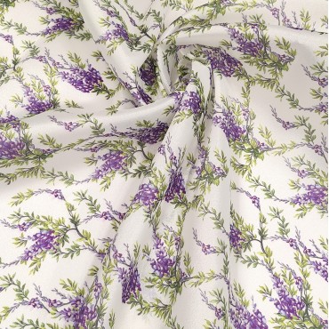 Плотная органза ANGELICA с винтажными цветами