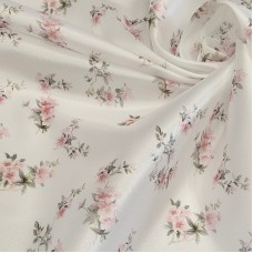 Плотная органза ANGELICA с принтом розочки