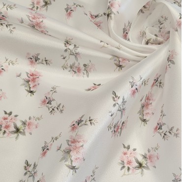 Плотная органза ANGELICA с принтом розочки