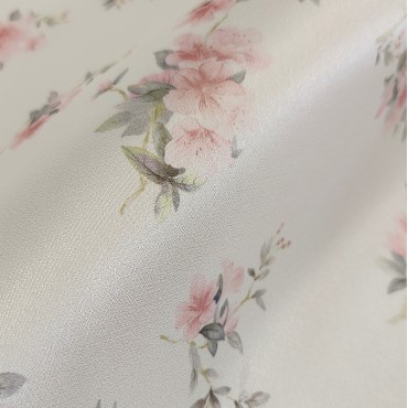 Плотная органза ANGELICA с принтом розочки