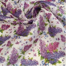 Плотная органза ANGELICA акварельная Сирень
