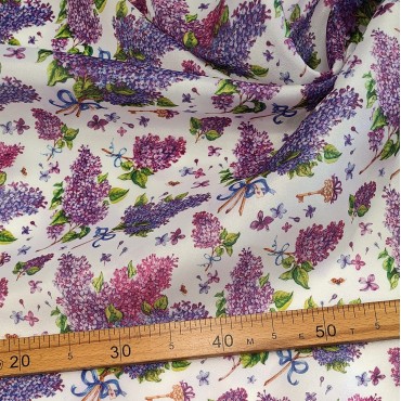 Плотная органза ANGELICA акварельная Сирень