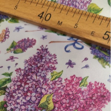 Плотная органза ANGELICA акварельная Сирень