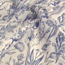 Плотная органза ANGELICA с цветочным принтом