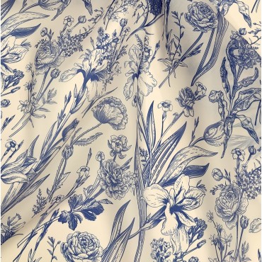 Плотная органза ANGELICA с цветочным принтом