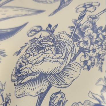 Плотная органза ANGELICA с цветочным принтом