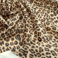 Ткань Вуаль матовая с леопардовым принтом