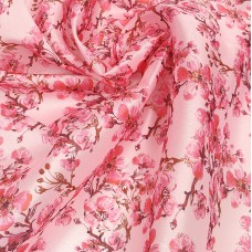 Плотная органза ANGELICA с цветами сакуры