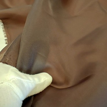 Органза матовая Виола шоколадного цвета