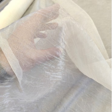 Органза Аполлон креш айвори цвет