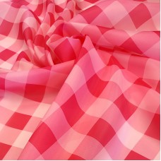 Органза матовая Виола клетка в стиле Барбикор