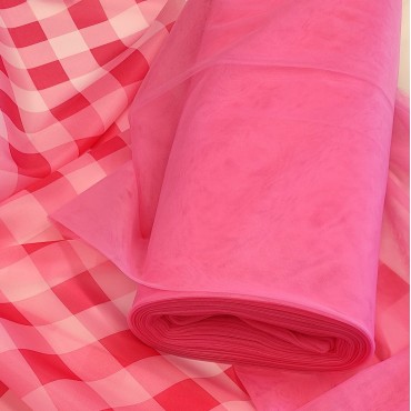 Органза матовая Виола клетка в стиле Барбикор